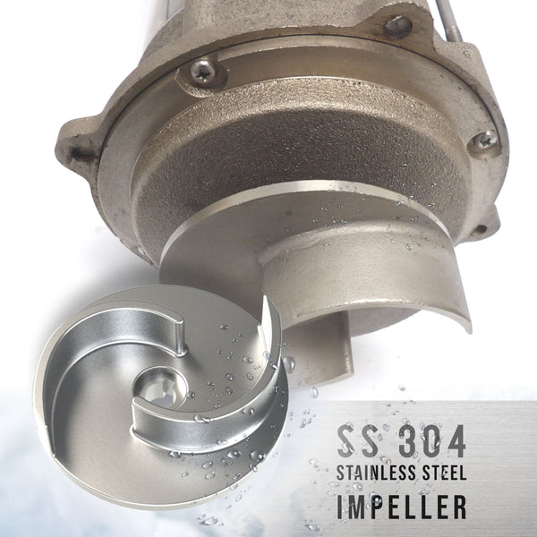 stainless steel impeller GALIM SEW15021A. Automatic sewage pump 1 hp 230v